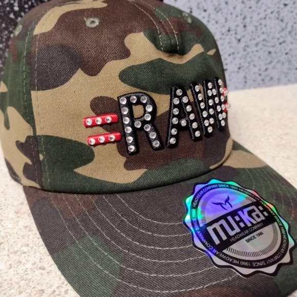 RAW Cameo fitted Rhinestone hat. - Picture 2 of 8